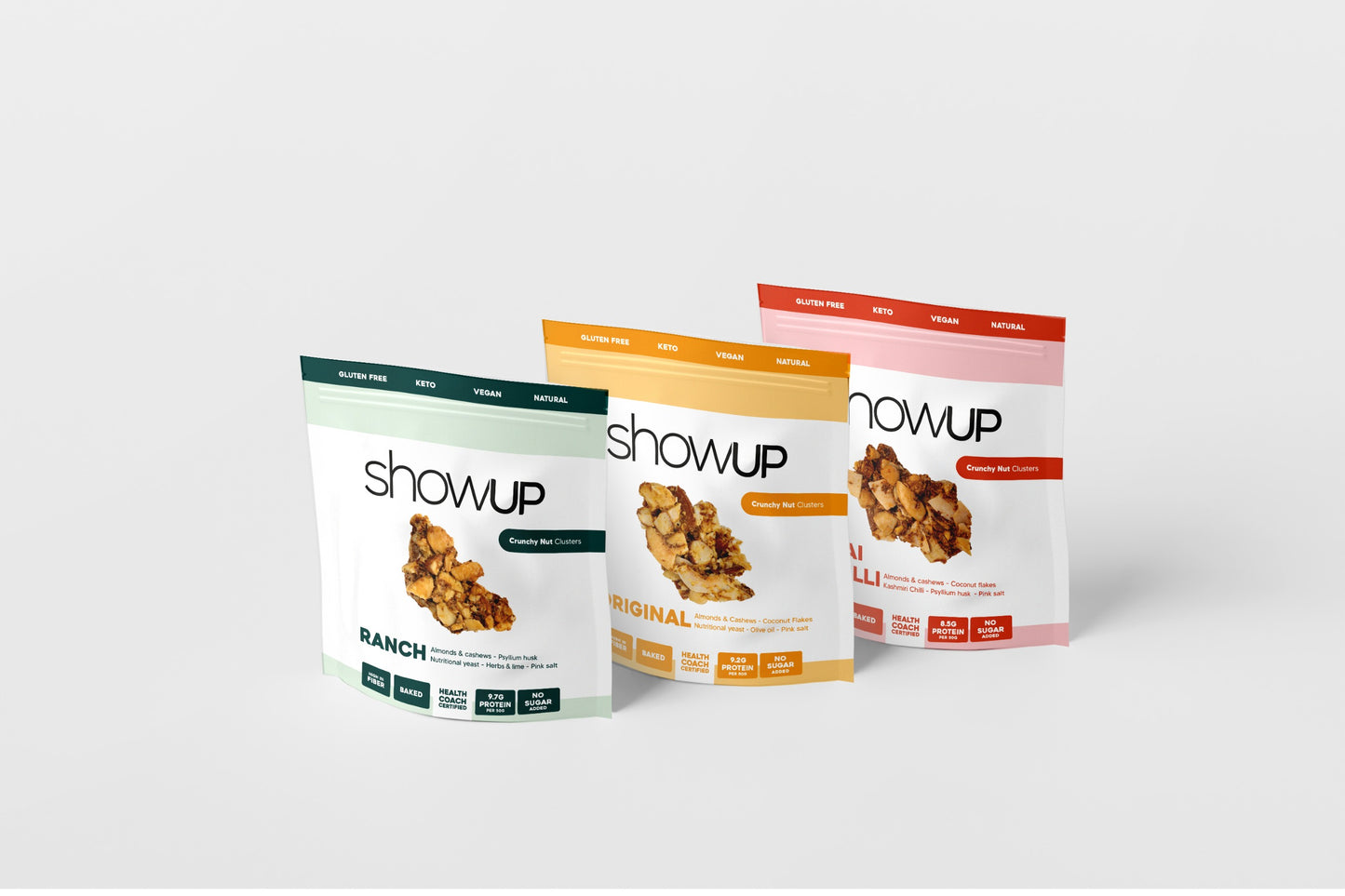 ShowUp Trio – Savoury Nut Cluster Selection